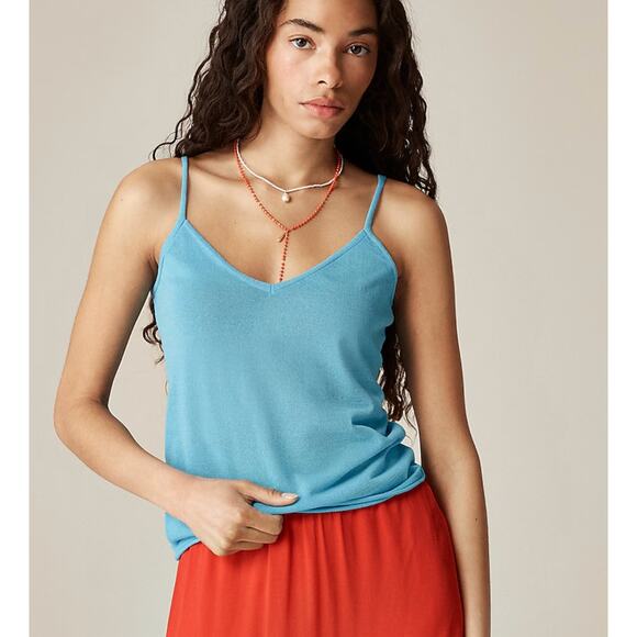 J. Crew Tops - J Crew Cotton Gauze Tank Top XS NWOT Blouse CJ434 J.Crew Resort Travel Shirt